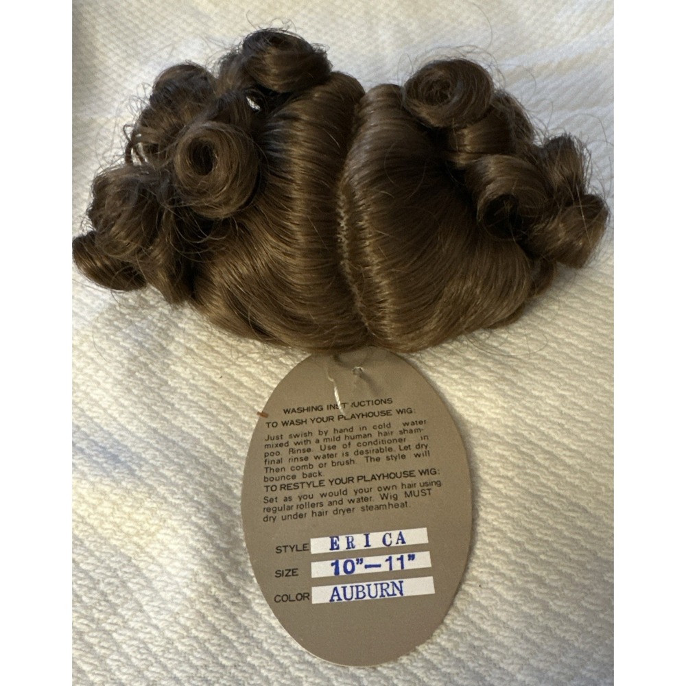 Playhouse Doll Wig Style Erica Size 10~11 Color Auburn Full Cap Bangs